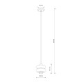Lampa wisząca LUNARI I LED 3000K 8W 11981 NOWODVORSKI