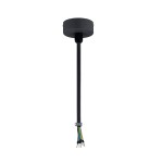 Puszka zasilająca z przewodem do złącz zasilających do wersji wiszącej (szyna 3-fazowa) CTLS POWER SUPPLY KIT BLACK Commercial Lighting 8283 czarna Nowodvorski