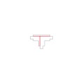 Łącznik "T" prawy biały CTLS POWER T CONNECTOR RIGHT 2 WHITE (T-R2) 8703 Nowodvorski