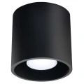 Lampa sufitowa ORBIS 1 czarna plafon SL.0016 SOLLUX LIGHTING