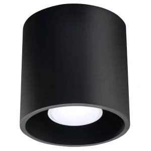 Lampa sufitowa ORBIS 1 czarna plafon SL.0016 SOLLUX LIGHTING