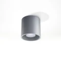 Lampa sufitowa ORBIS 1 szara plafon SL.0018 SOLLUX LIGHTING