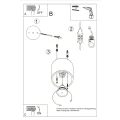 Lampa sufitowa ORBIS 1 biała plafon SL.0021 SOLLUX LIGHTING