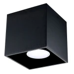 Lampa sufitowa QUAD 1 czarna plafon SL.0022 SOLLUX LIGHTING