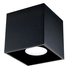 Lampa sufitowa QUAD 1 czarna plafon SL.0022 SOLLUX LIGHTING