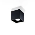 Lampa sufitowa QUAD 1 czarna plafon SL.0022 SOLLUX LIGHTING