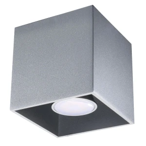 Lampa sufitowa QUAD 1 szara plafon SL.0024 SOLLUX LIGHTING