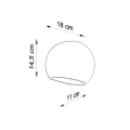Lampa ścienna GLOBE kinkiet ceramiczny SL.0032 SOLLUX LIGHTING