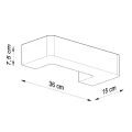 Lampa ścienna MAGNET kinkiet ceramiczny SL.0034 SOLLUX LIGHTING