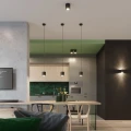 Lampa ścienna ORBIS 1 czarna kinkiet SL.0048 SOLLUX LIGHTING