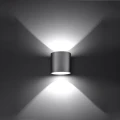 Lampa ścienna ORBIS 1 szara kinkiet SL.0049 SOLLUX LIGHTING