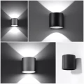 Lampa ścienna ORBIS 1 szara kinkiet SL.0049 SOLLUX LIGHTING