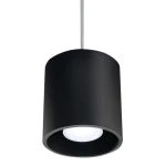 Lampa wisząca ORBIS 1 czarna zwis SL.0051 SOLLUX LIGHTING