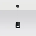 Lampa wisząca ORBIS 1 czarna zwis SL.0051 SOLLUX LIGHTING