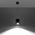 Lampa wisząca ORBIS 1 czarna zwis SL.0051 SOLLUX LIGHTING