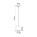 Lampa wisząca ORBIS 1 biała zwis SL.0053 SOLLUX LIGHTING