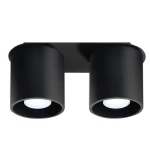 Lampa sufitowa ORBIS 2 czarna plafon SL.0054 SOLLUX LIGHTING