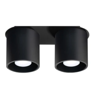 Lampa sufitowa ORBIS 2 czarna plafon SL.0054 SOLLUX LIGHTING