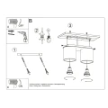 Lampa sufitowa ORBIS 2 czarna plafon SL.0054 SOLLUX LIGHTING