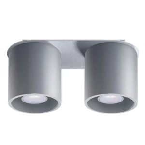 Lampa sufitowa ORBIS 2 szara plafon SL.0055 SOLLUX LIGHTING