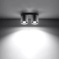 Lampa sufitowa ORBIS 2 szara plafon SL.0055 SOLLUX LIGHTING