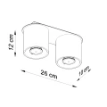 Lampa sufitowa ORBIS 2 biała plafon SL.0056 SOLLUX LIGHTING