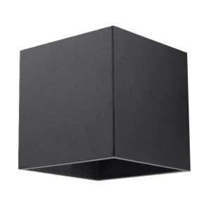 Lampa ścienna QUAD 1 czarna kinkiet SL.0057 SOLLUX LIGHTING