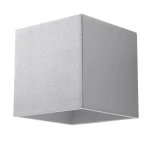 Lampa ścienna QUAD 1 szara kinkiet SL.0058 SOLLUX LIGHTING