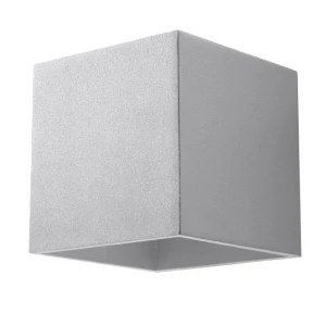 Lampa ścienna QUAD 1 szara kinkiet SL.0058 SOLLUX LIGHTING