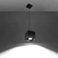 Lampa wisząca QUAD 1 czarna zwis SL.0060 SOLLUX LIGHTING
