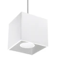 Lampa wisząca QUAD 1 biała zwis SL.0062 SOLLUX LIGHTING