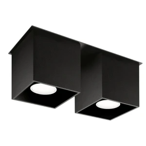 Lampa sufitowa QUAD 2 czarna plafon SL.0063 SOLLUX LIGHTING