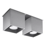 Lampa sufitowa QUAD 2 szara plafon SL.0064 SOLLUX LIGHTING