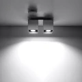 Lampa sufitowa QUAD 2 szara plafon SL.0064 SOLLUX LIGHTING
