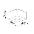 Lampa sufitowa MONO 1 biała plafon SL.0066 SOLLUX LIGHTING