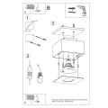 Lampa sufitowa MONO 1 biała plafon SL.0066 SOLLUX LIGHTING