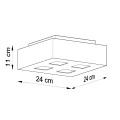 Lampa sufitowa MONO 4 biała plafon SL.0069 SOLLUX LIGHTING