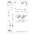 Lampa sufitowa MONO 4 biała plafon SL.0069 SOLLUX LIGHTING