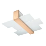 Lampa sufitowa FENIKS 2 naturalne drewno plafon SL.0076 SOLLUX LIGHTING