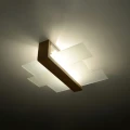 Lampa sufitowa FENIKS 2 naturalne drewno plafon SL.0076 SOLLUX LIGHTING