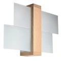 Lampa ścienna FENIKS 1 naturalne drewno kinkiet SL.0077 SOLLUX LIGHTING