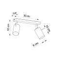 Lampa sufitowa RING 2 biała plafon SL.0088 SOLLUX LIGHTING