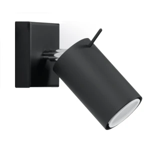Lampa ścienna RING czarna kinkiet SL.0091 SOLLUX LIGHTING