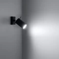 Lampa ścienna RING czarna kinkiet SL.0091 SOLLUX LIGHTING