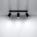 Lampa sufitowa RING 3L czarna plafon SL.0093 SOLLUX LIGHTING