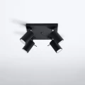 Lampa sufitowa RING 4 czarna plafon SL.0094 SOLLUX LIGHTING