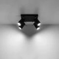 Lampa sufitowa RING 4 czarna plafon SL.0094 SOLLUX LIGHTING
