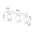 Lampa sufitowa MERIDA 3 biała plafon SL.0097 SOLLUX LIGHTING