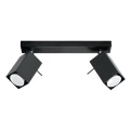 Lampa sufitowa MERIDA 2 czarna plafon SL.0100 SOLLUX LIGHTING