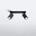 Lampa sufitowa MERIDA 2 czarna plafon SL.0100 SOLLUX LIGHTING